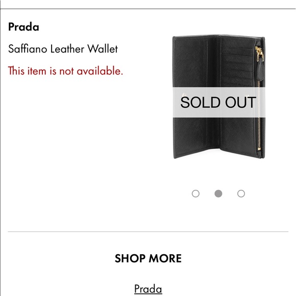 Prada Saffiano Leather Wallet - Picture 2 of 9
